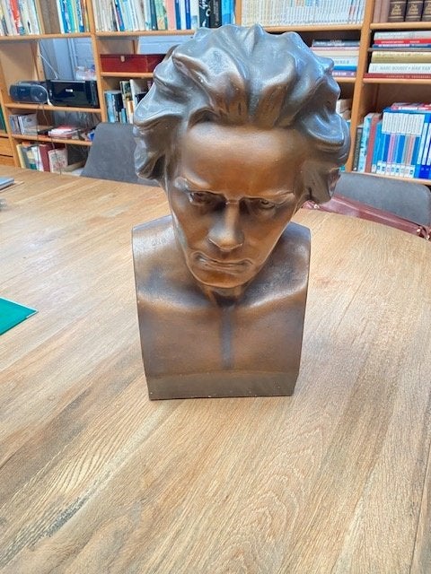 borstbeeld Mozart plaaster, Ophalen