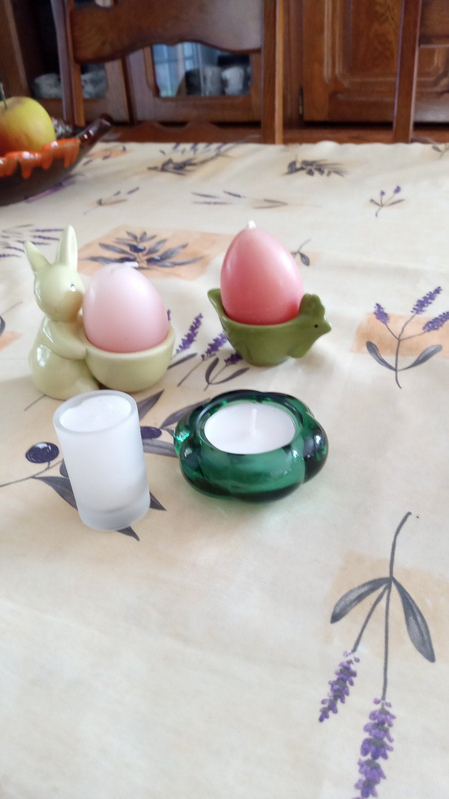 av bougeoir avec bougies ️ jamais servi, Antiek en Kunst, Ophalen of Verzenden, Keramiek of Aardewerk