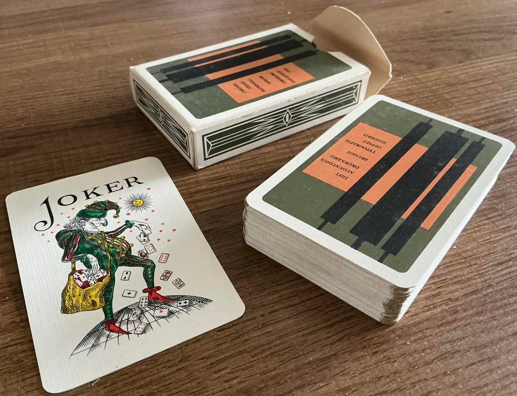 Kaartspel DRUKKERIJ SINT AUGUSTINUS/BRUGGE, Ophalen of Verzenden, Zo goed als nieuw, Speelkaart(en)