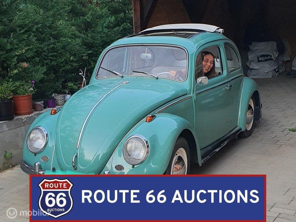 Volkswagen Beetle | 1962 | Route 66 Auctions, Auto's, Volkswagen, Zwart, Bedrijf, Handgeschakeld