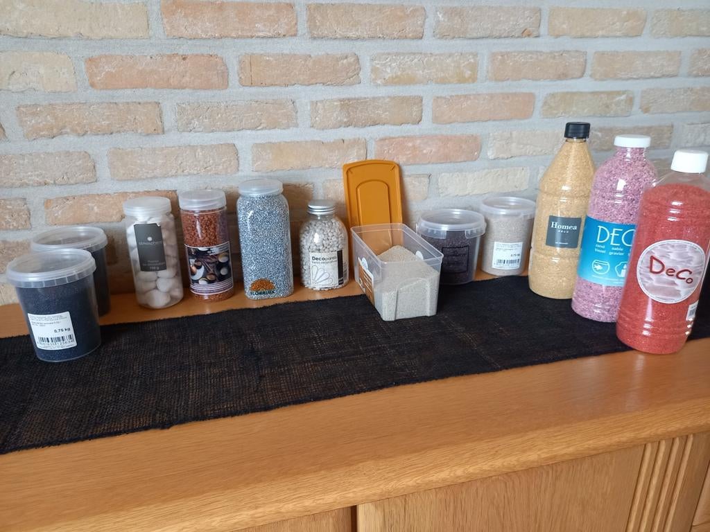 Decoratie zand en stenen, Huis en Inrichting, Ophalen of Verzenden