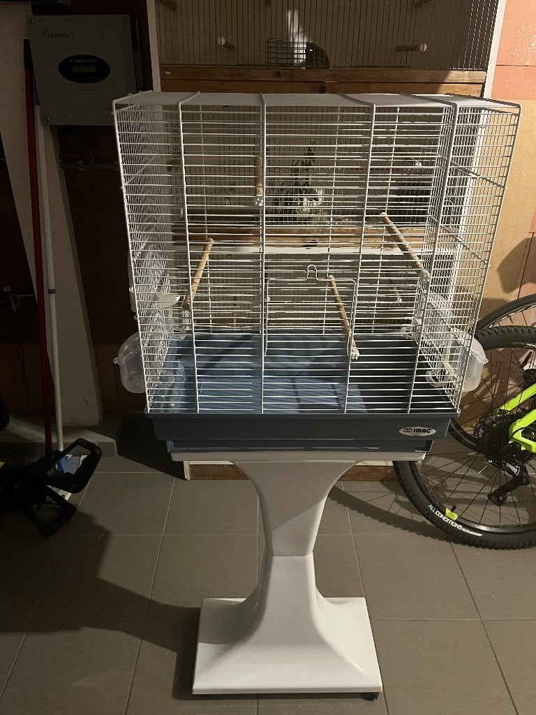 Vogelkooi als nieuw, Animaux & Accessoires, Oiseaux | Cages & Volières, Neuf, Cage à oiseaux, Métal, Enlèvement
