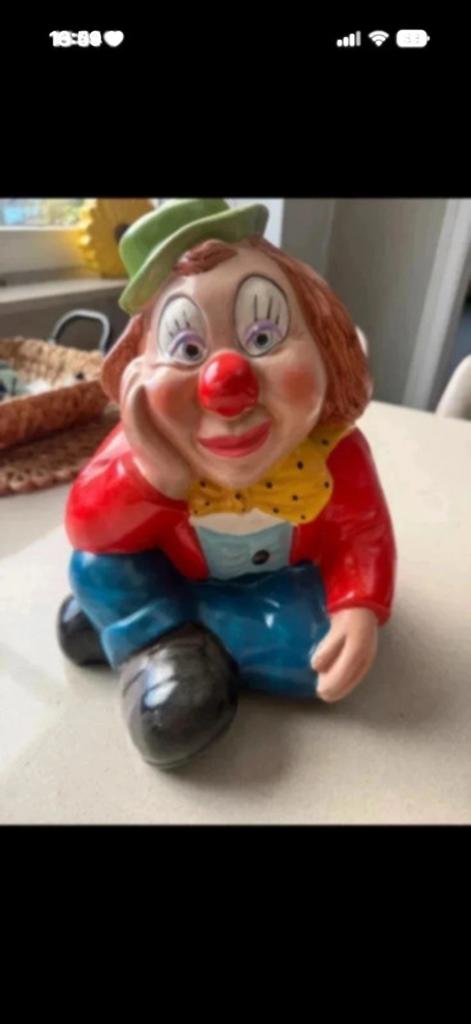 Porseleinen clown, Antiek en Kunst, Ophalen