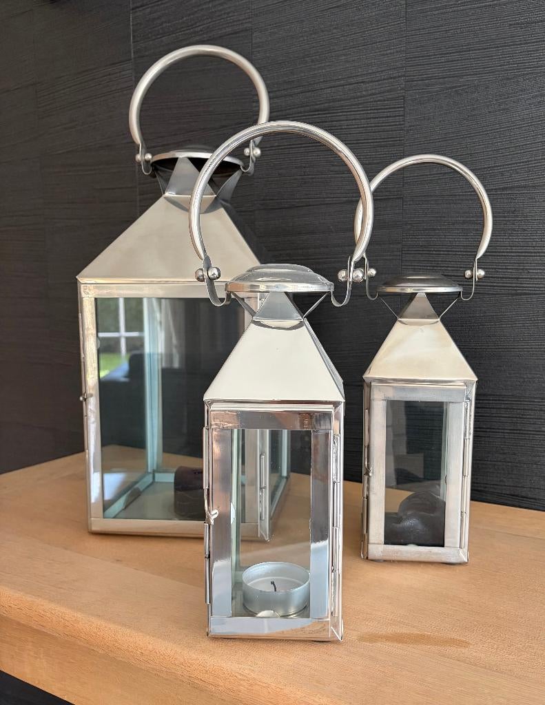 Windlichten Flamant, Ophalen, Zo goed als nieuw, Glas, Landelijk