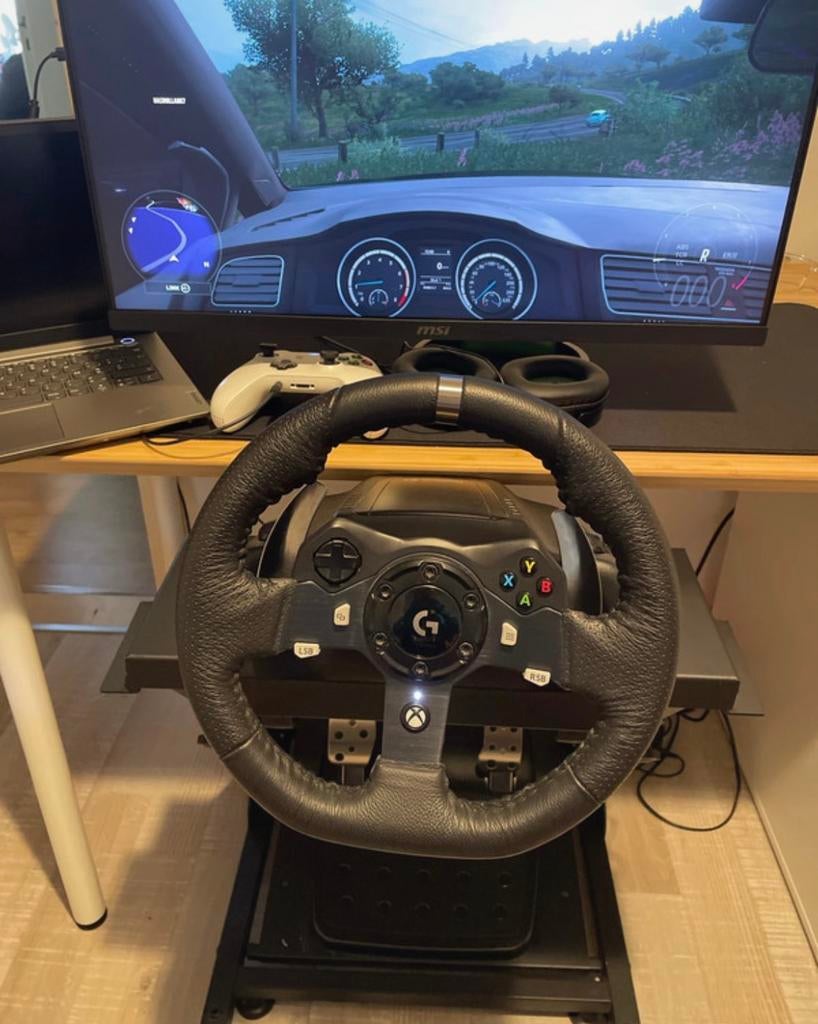 G920 stuur pedalen een wheel stand, Games en Spelcomputers, Ophalen, Zo goed als nieuw, Controller, Xbox Series S