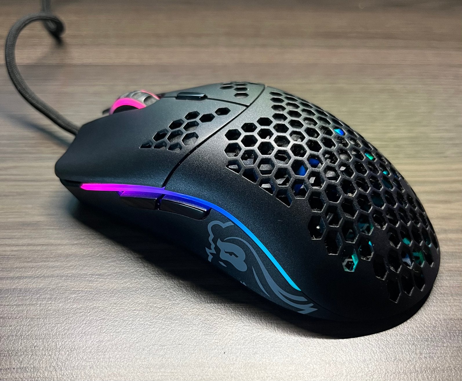 Glorious Model O – Gaming Muis – 6 knoppen – USB – Zwart, Informatique & Logiciels, Souris, Enlèvement ou Envoi, Utilisé, Souris