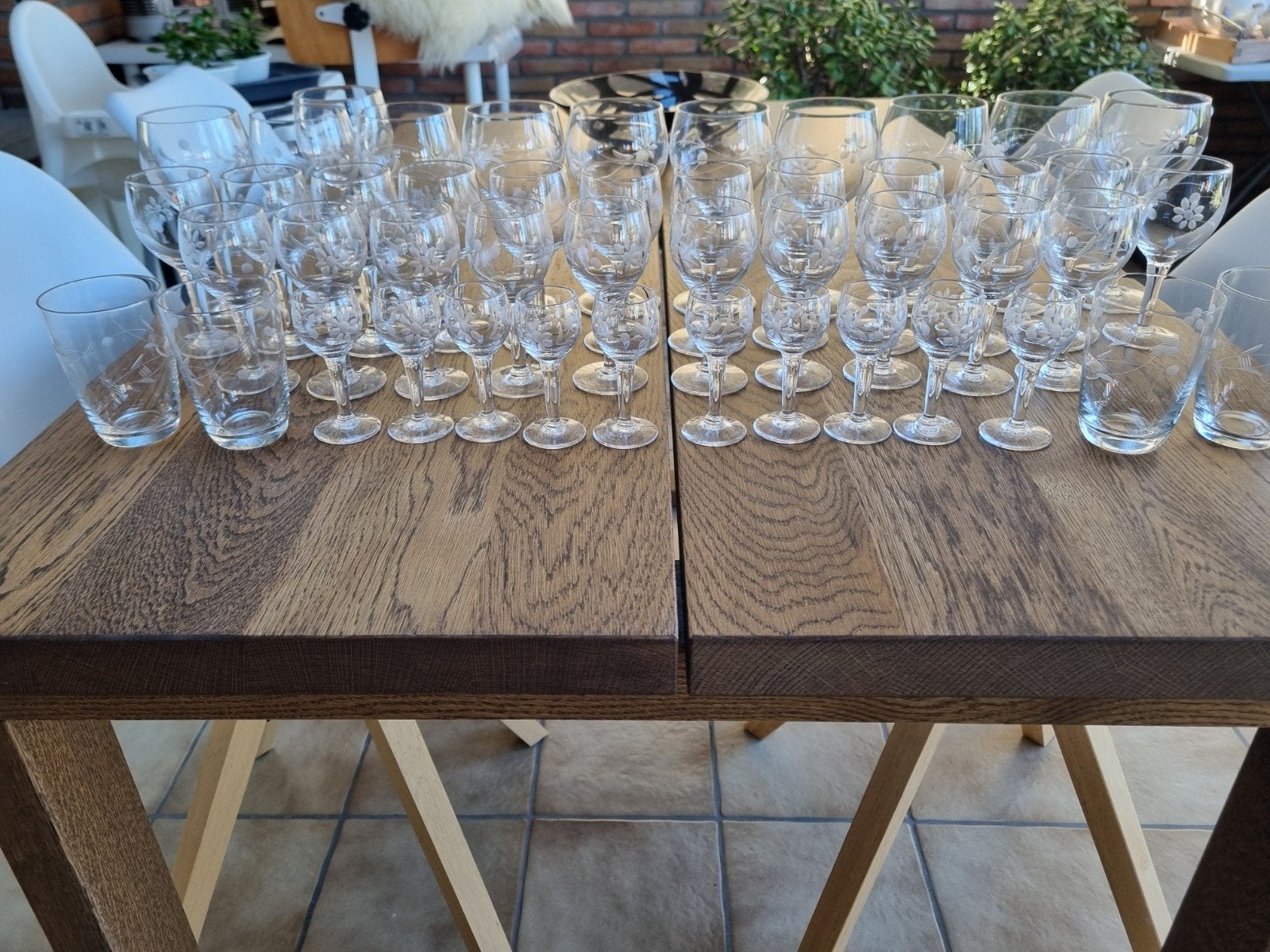 glasservies    4 verschillende maten  10stuks  van ieder, Ophalen