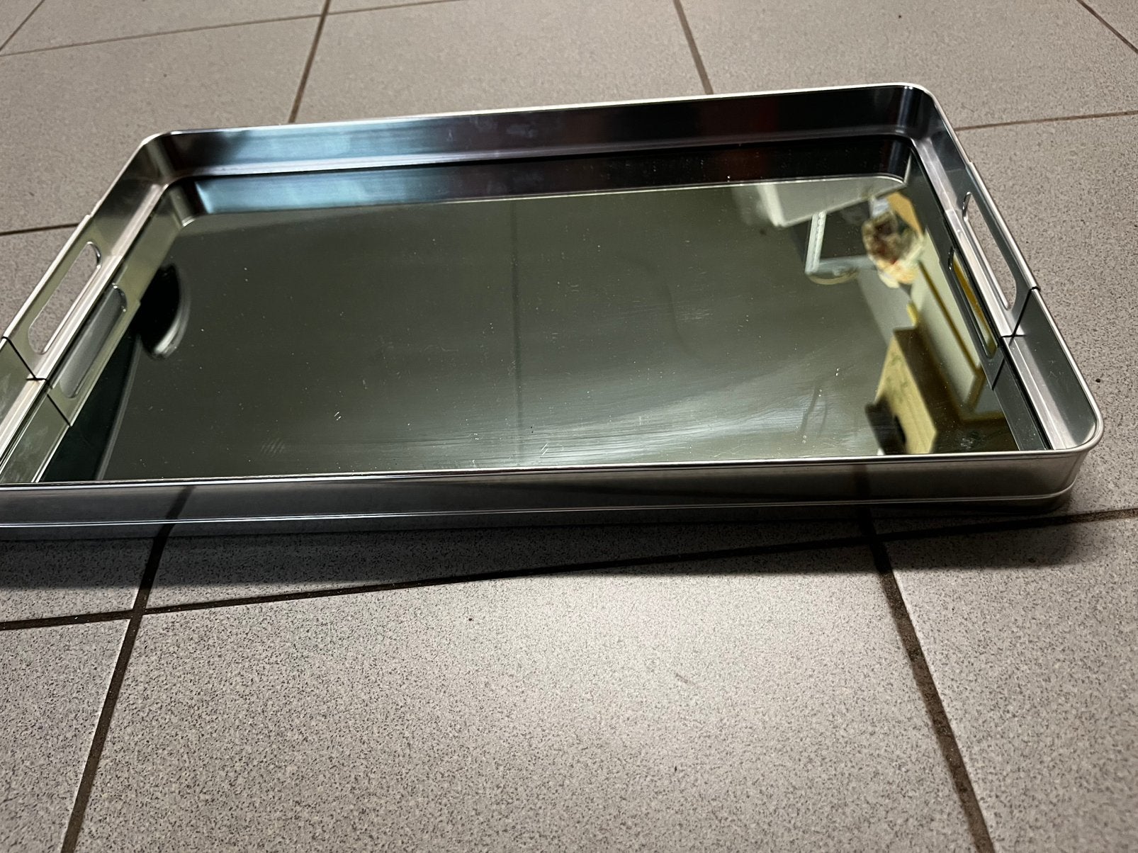 Plateau sur miroir, Enlèvement, Comme neuf, Plateau