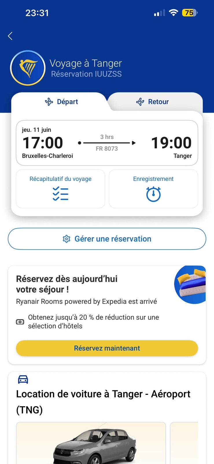 2 Billet d’avion 150 euro aller retour 11 juin au 30juin, Deux personnes