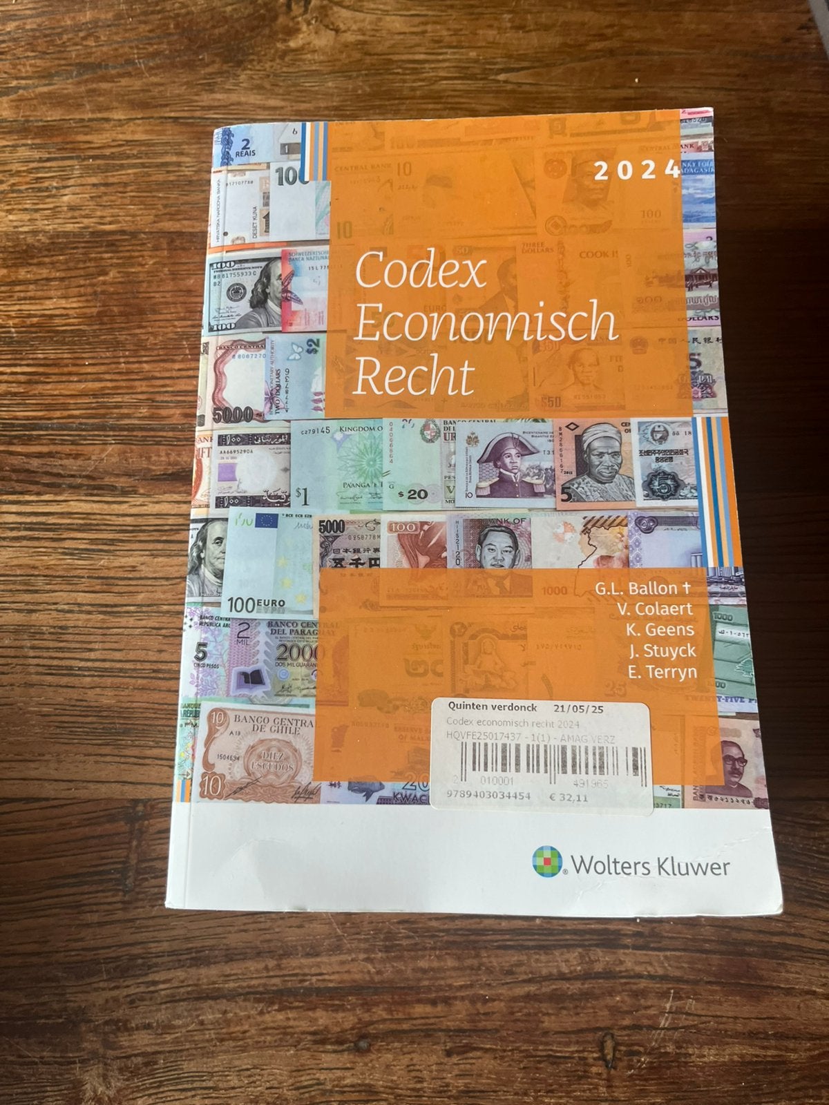 Codex economisch recht 2024, Boeken, Ophalen of Verzenden, Zo goed als nieuw