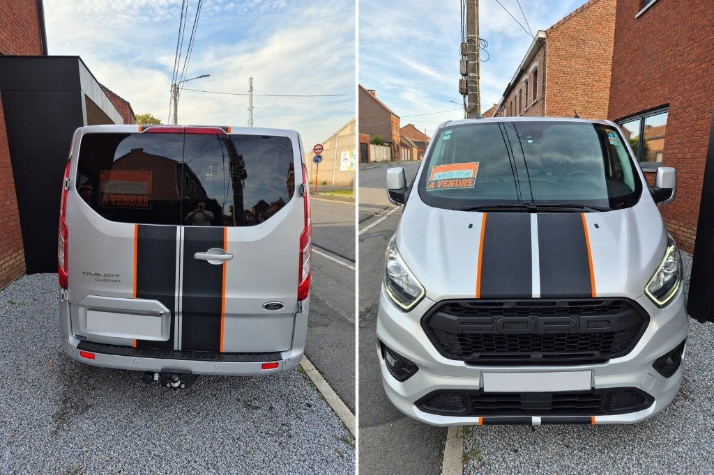 FORD TRANSIT CUSTOM, Autos, Argent ou Gris, Euro 6, 5 portes, Automatique