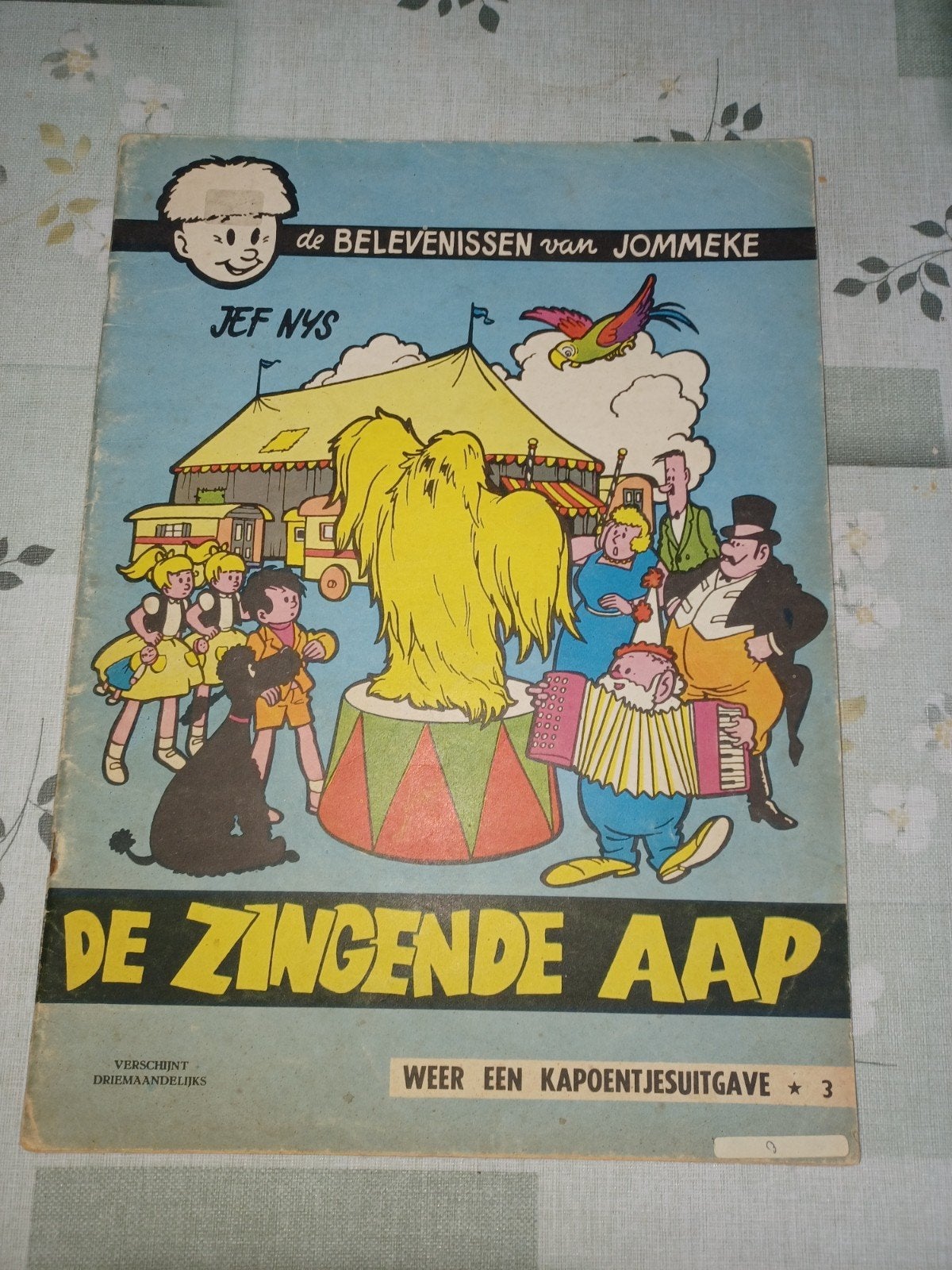 Jommeke nr 3/ de zingende aap D 1969, Ophalen of Verzenden