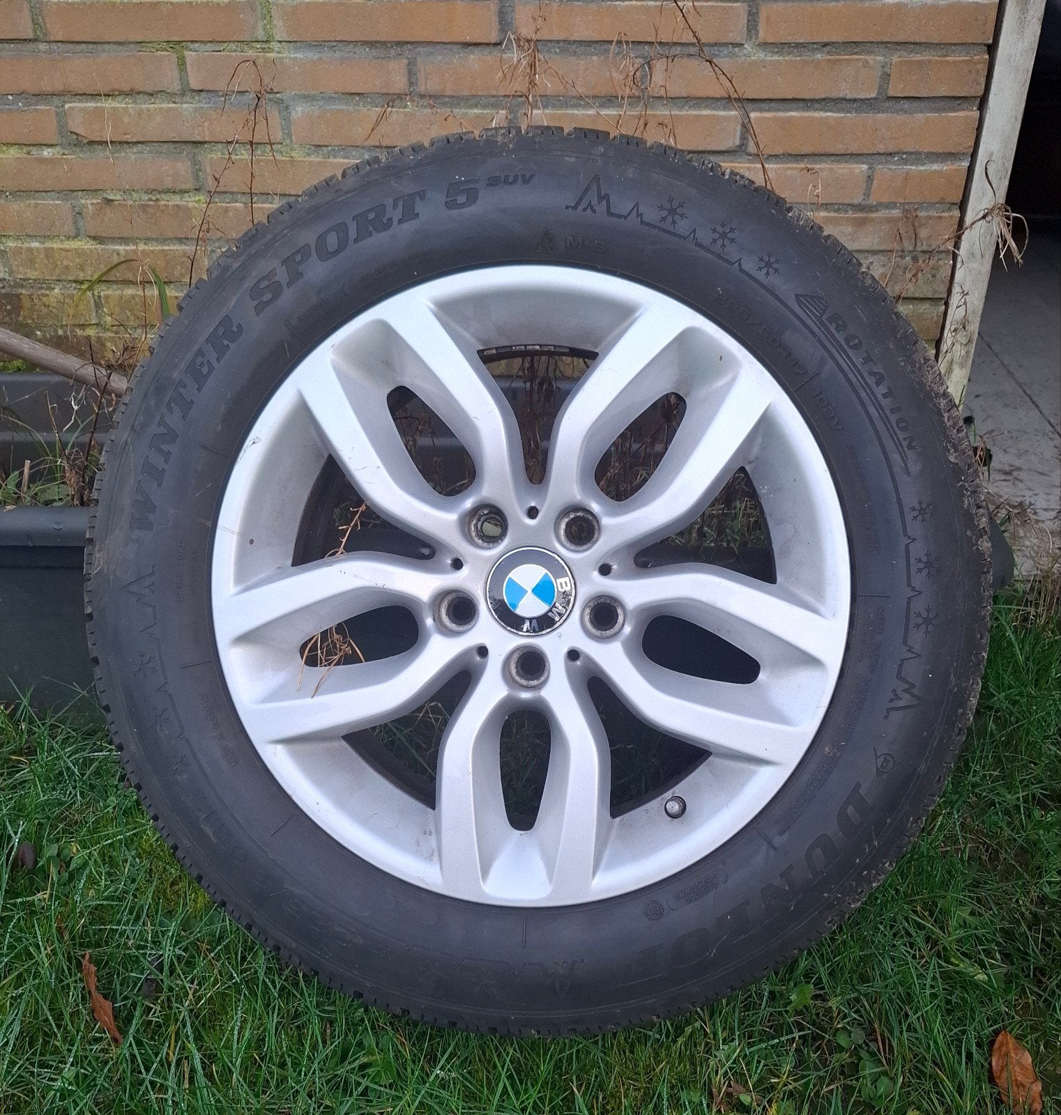 set winterbanden bmw 5x120, Ophalen, Winterbanden, Velg(en)