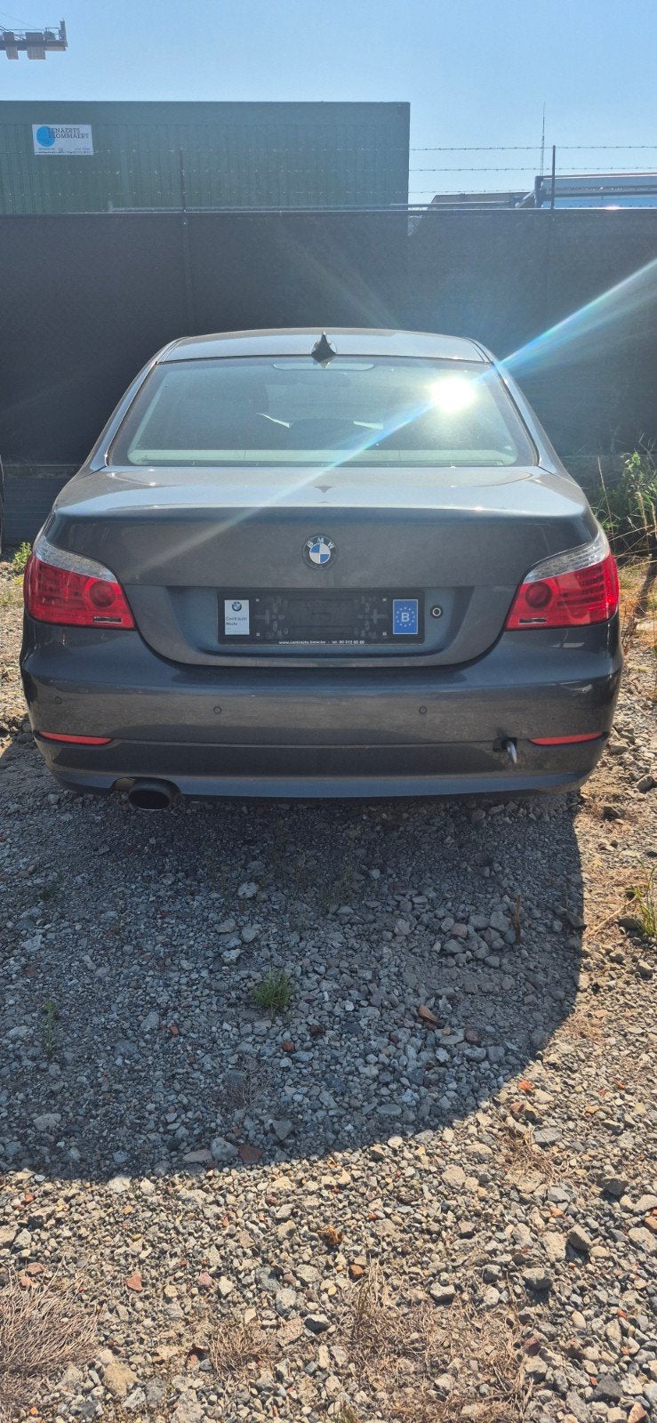 BMW 5-reeks dA MOTOR + AIRBAG, Auto diversen, Ongevalwagen, Bayern, Blauw, Bmw, BMW