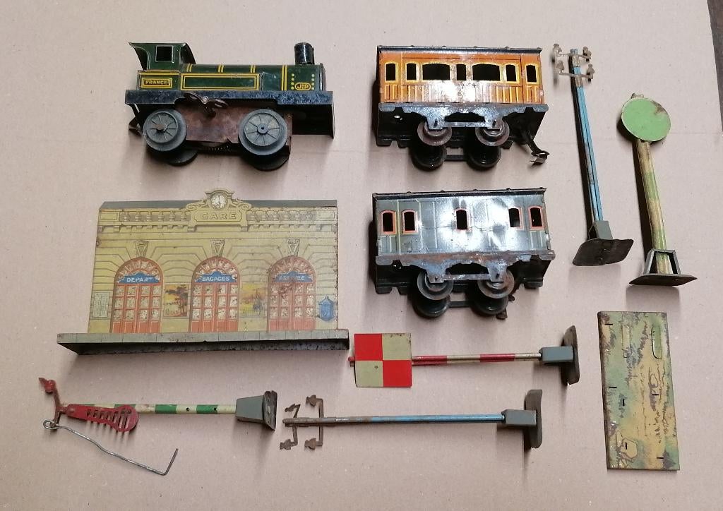 Rame wagon vapeur J de P 1925's, Envoi, Utilisé, Wagon, Autres marques