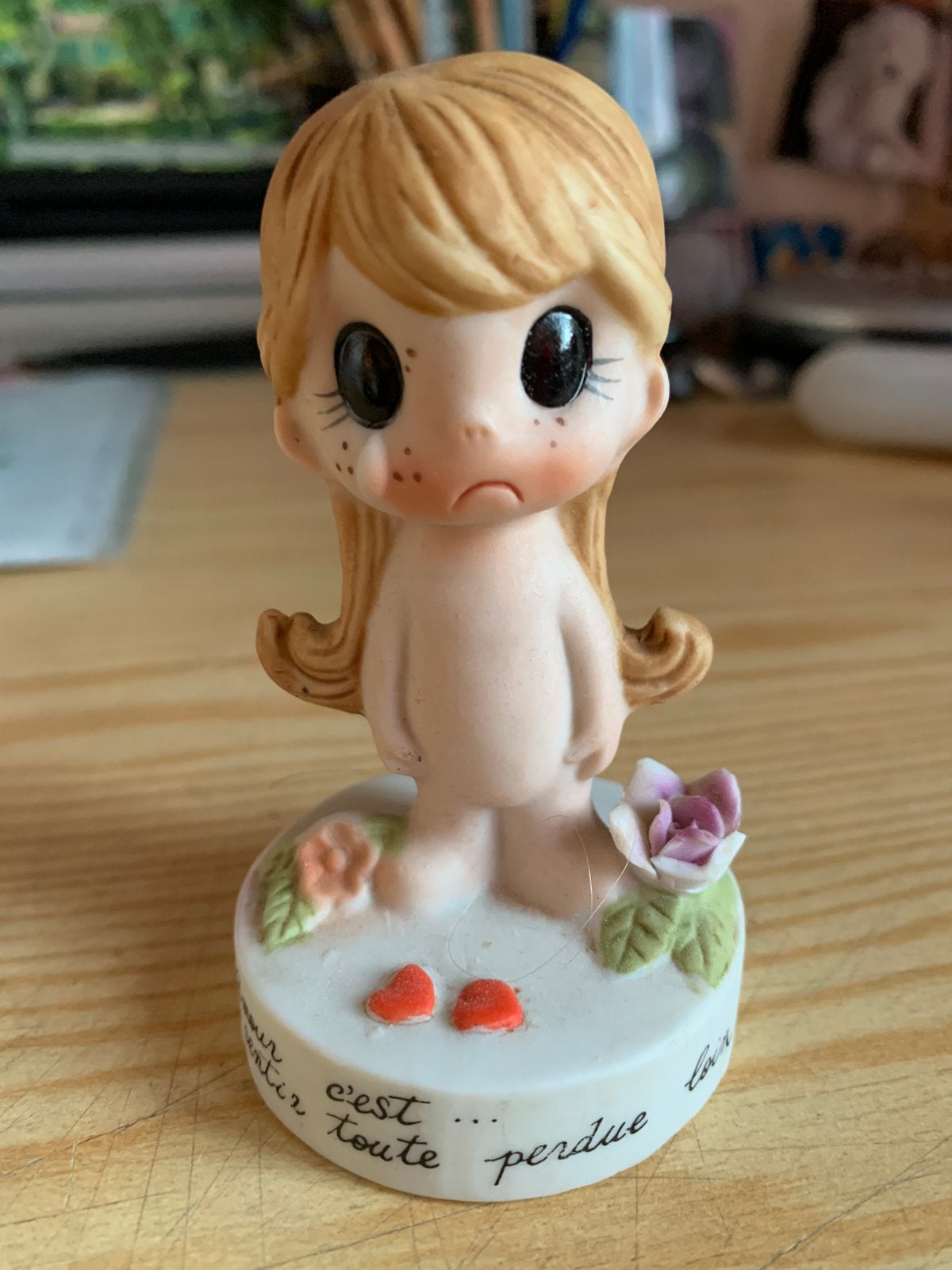 Figurine fille de la marque L’amour c’est 1976 vintage, Enlèvement ou Envoi, Comme neuf, Humain