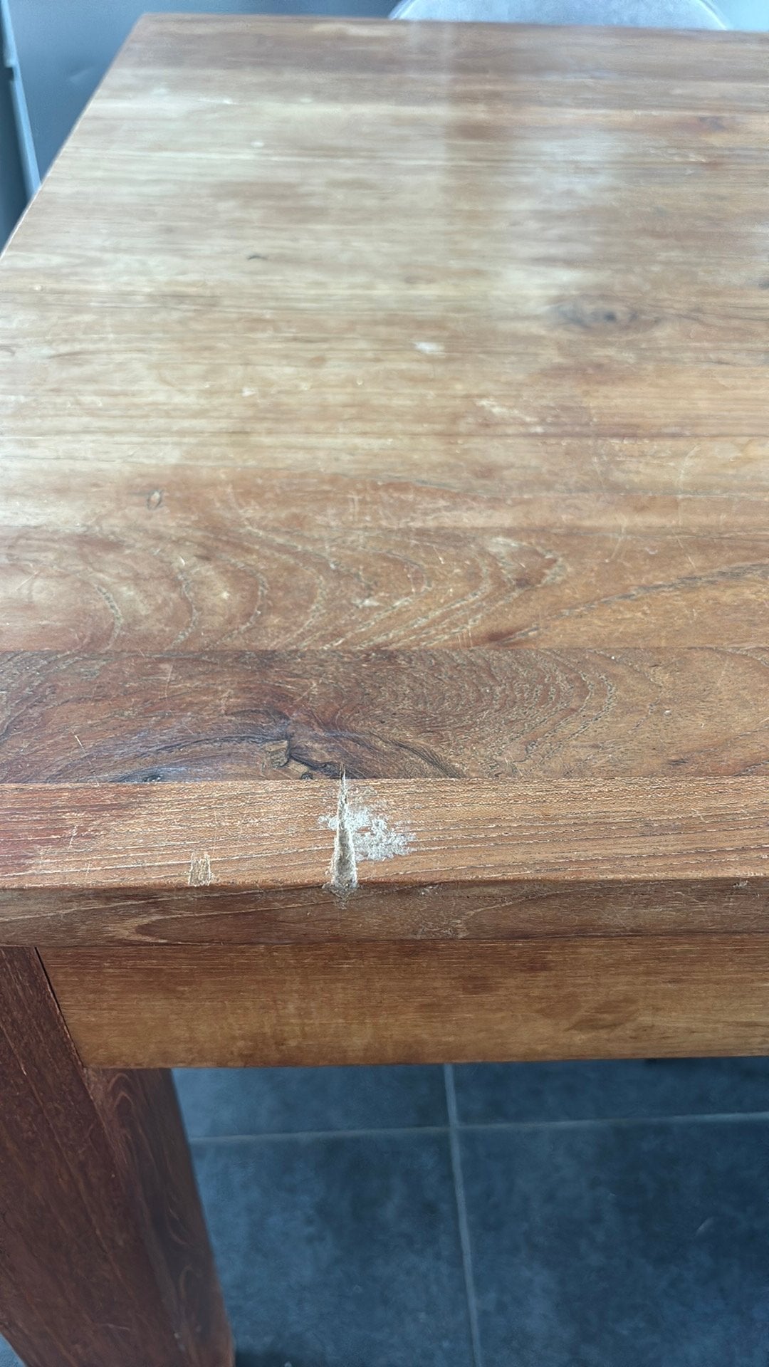 teaken tafel, Huis en Inrichting, Ophalen, Zo goed als nieuw
