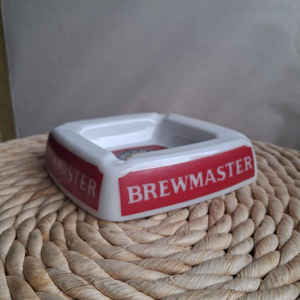 Vintage opaline Brewmaster cendrier années '70, Enlèvement ou Envoi, Verre