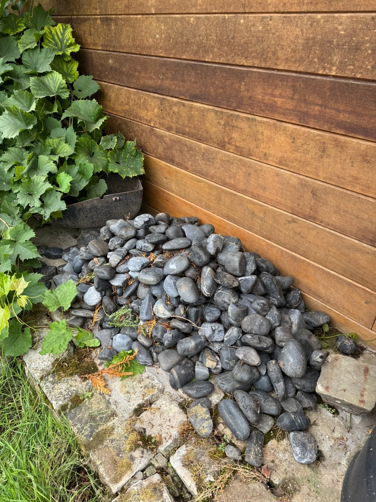 +4 m2 Blauwe keien, Tuin en Terras, Ophalen, Gebruikt, Blauw, Kei