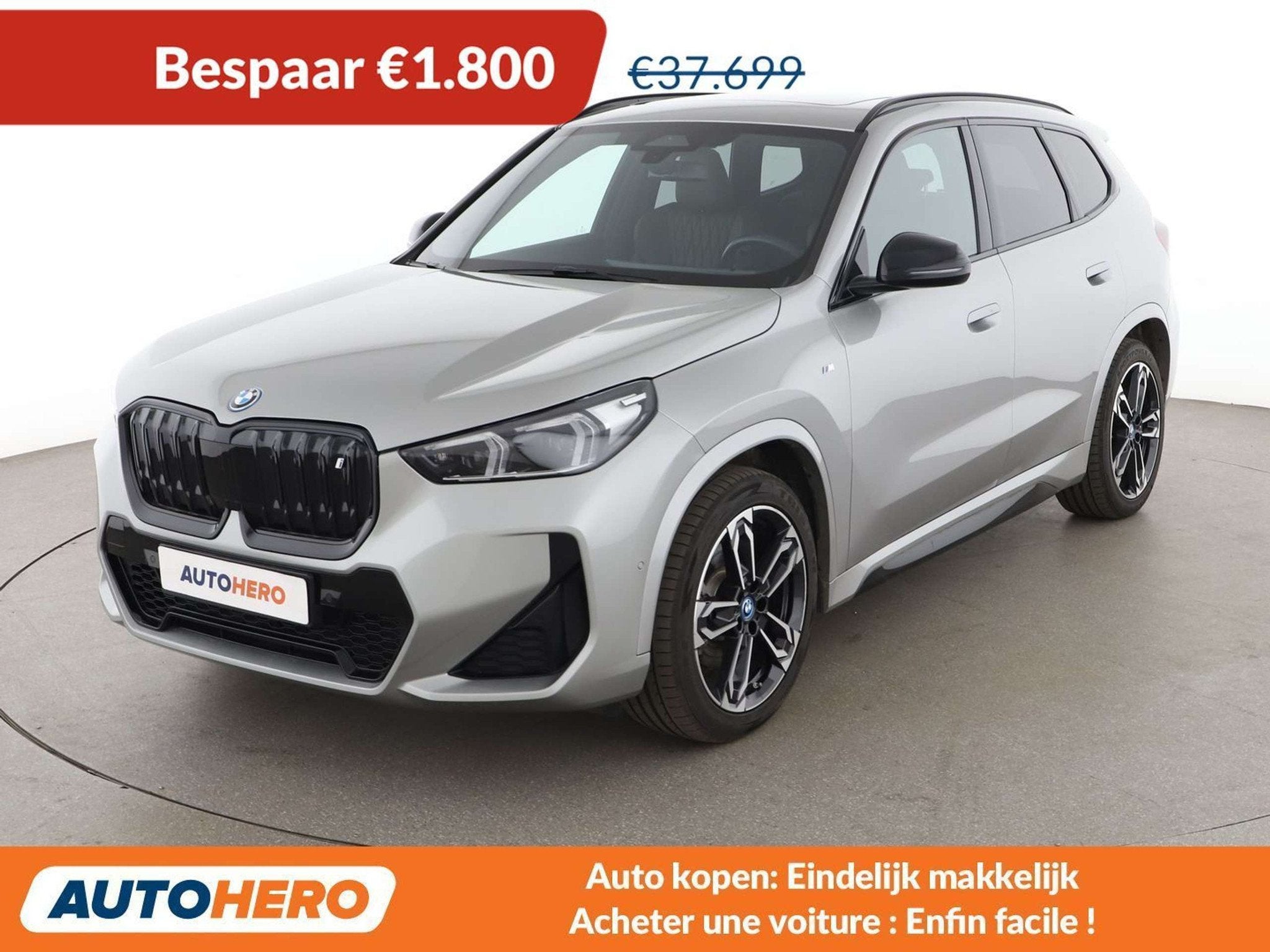 BMW iX1 xDrive 30 M Sport (année de construction 2022), Autos, Cuir, Argent ou Gris, Achat, https://public.car-pass.be/vhr/81b50ad2-6b97-455e-9f97-a0e80199f13f