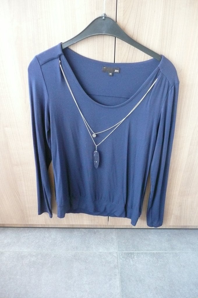 Donkerblauwe bloes JBC (K566), Kleding | Dames, Blauw, JBC, Ophalen of Verzenden, Zo goed als nieuw