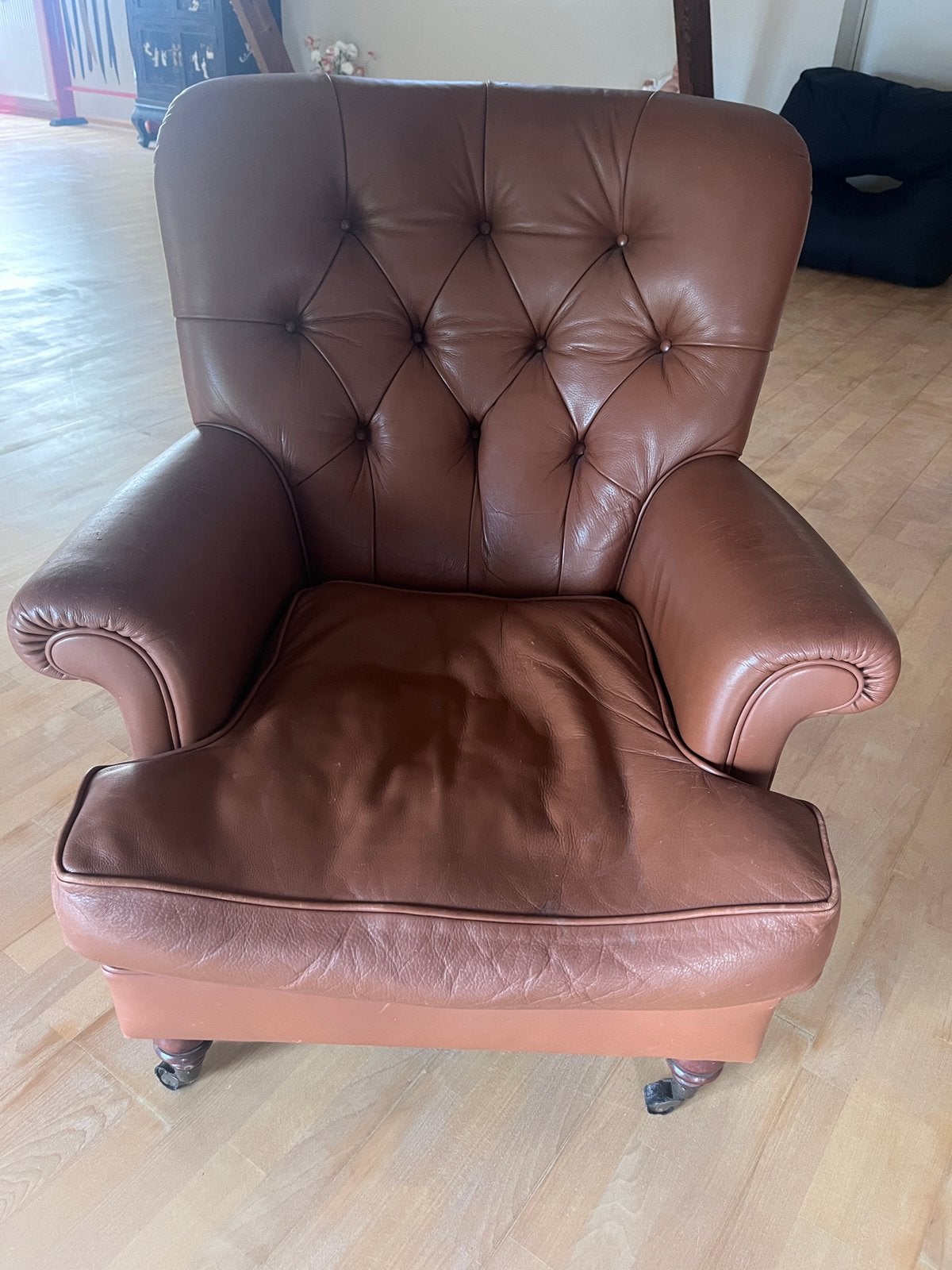 Fauteuil en cuir, Maison & Meubles, Fauteuils, Enlèvement, Utilisé, Cuir