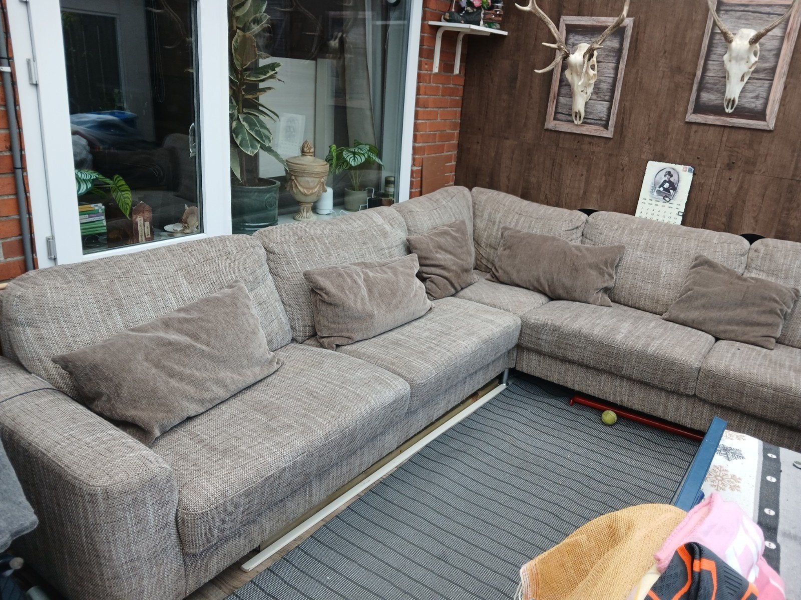 gratis hoekbank, Ophalen, Hoekbank, Hout
