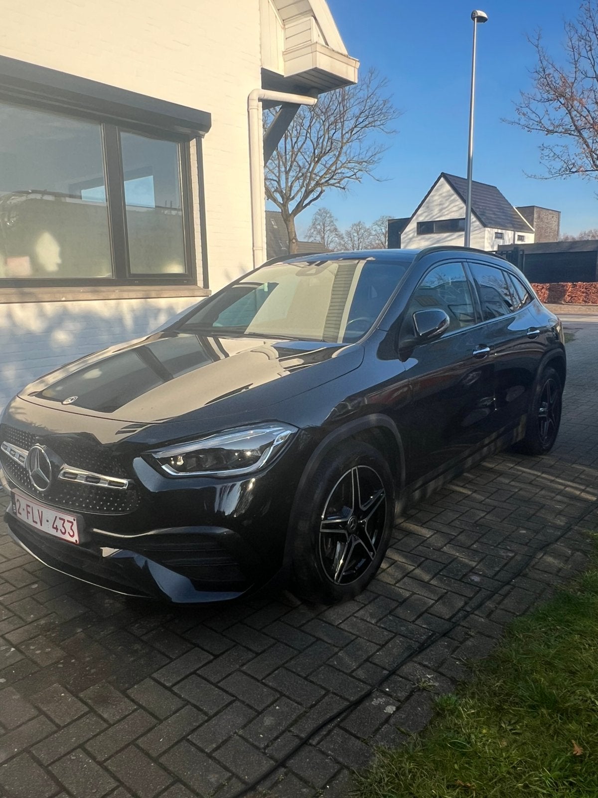 Mercedes GLA200 AMG Line 2021, Auto's, Automaat, Alcantara, Zwart, 120 kW