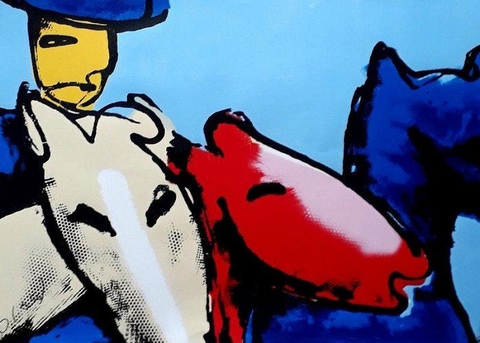 Herman Brood - "Amazone", Signé, Envoi, Sérigraphie