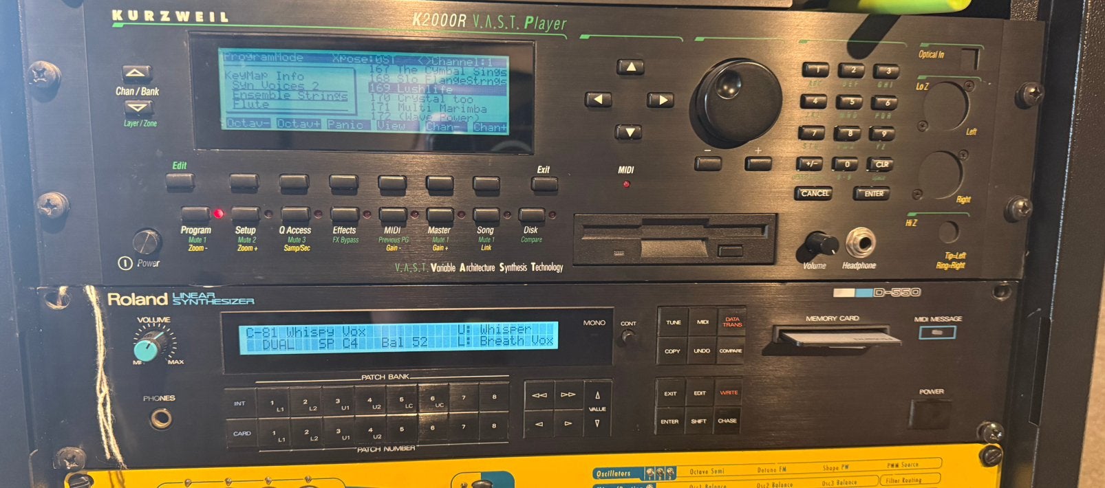 Roland D-550 en Kurzweil K2000 (te koop/te ruil), Muziek en Instrumenten, Ophalen, Gebruikt, Roland