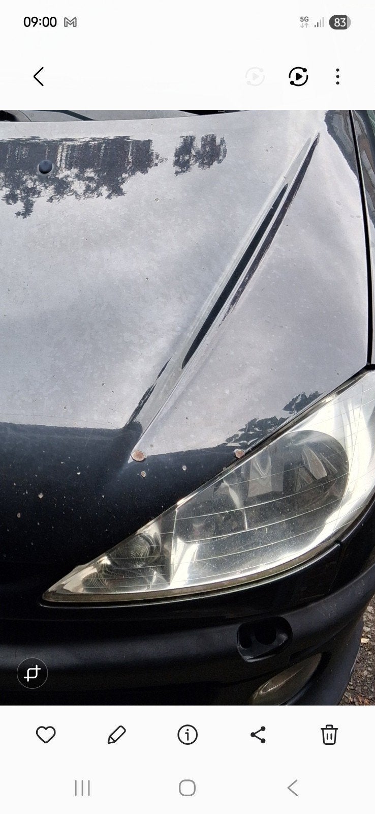 Feux avant  gauche conducteur Peugeot 206  année 2005, Peugeot