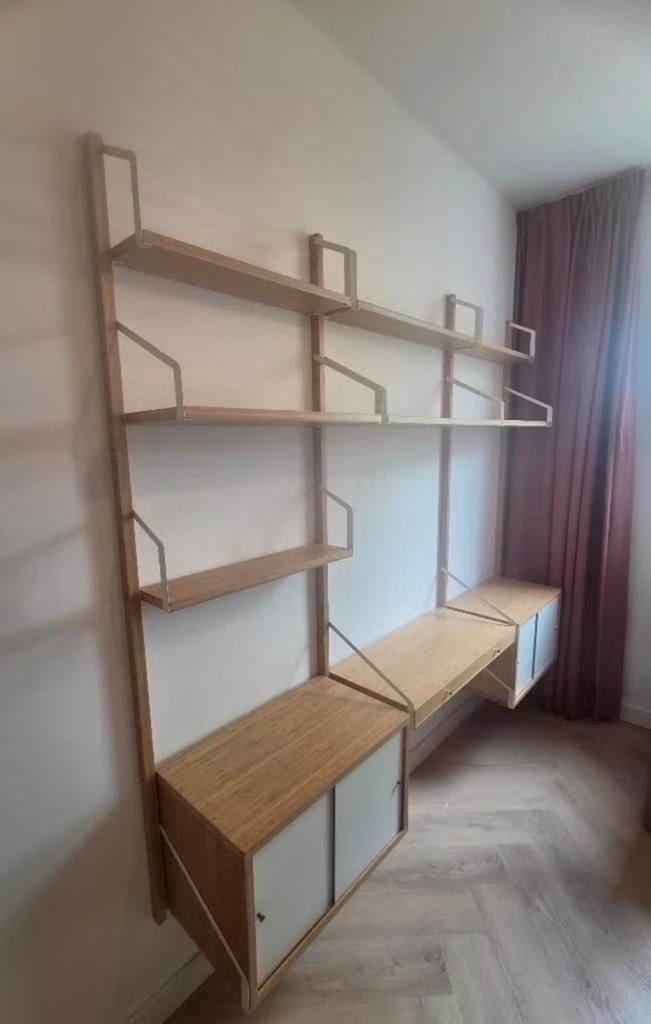 IKEA SVALNÄS wandrek  / opbergsysteem – compleet, Huis en Inrichting, Ophalen, Zo goed als nieuw