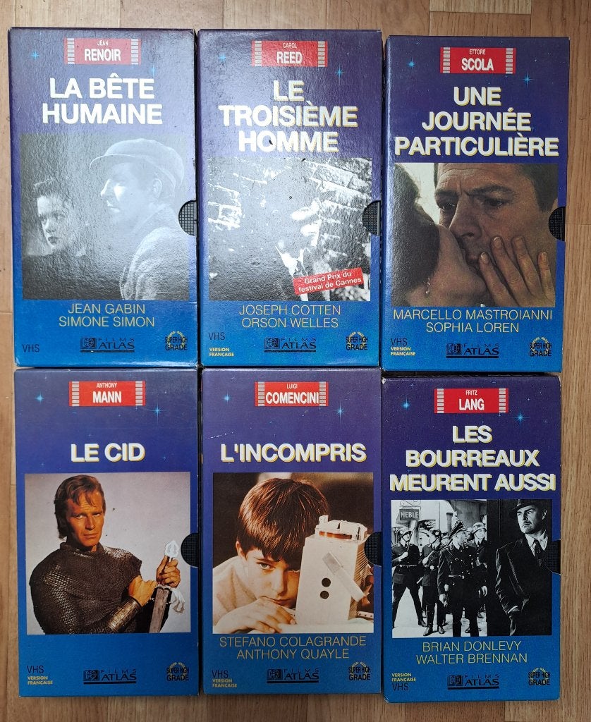Les génies du cinéma - vhs, Enlèvement, VHS