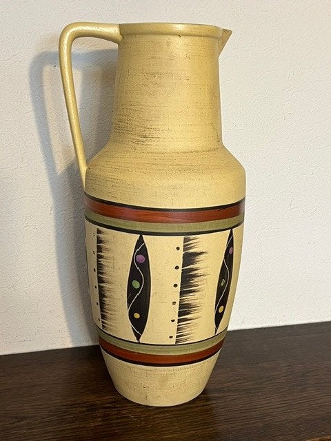 Vase Bay Keramik 1950's, fabriqué en Allemagne de l'Ouest., Antiquités & Art, Enlèvement