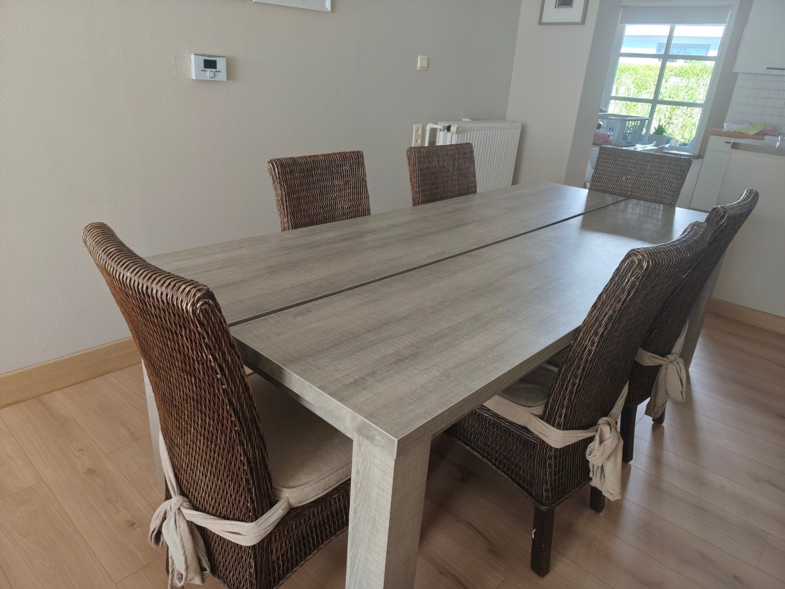 très beau mobilier -  ton gris, Maison & Meubles, Enlèvement, Utilisé, Moderne, 4 à 6 chaises