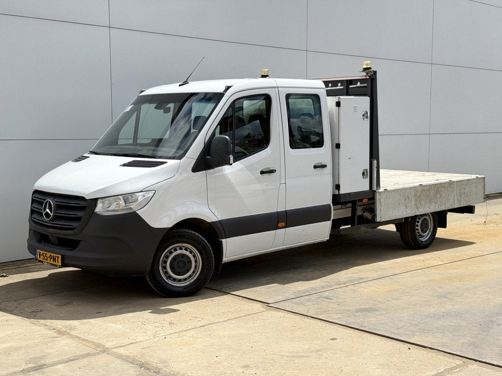 Mercedes-Benz Sprinter 314 2.2 CDI DC Open Laadbak Dubbele c, Auto's, Gebruikt, Zwart, 4 cilinders, 2000 kg
