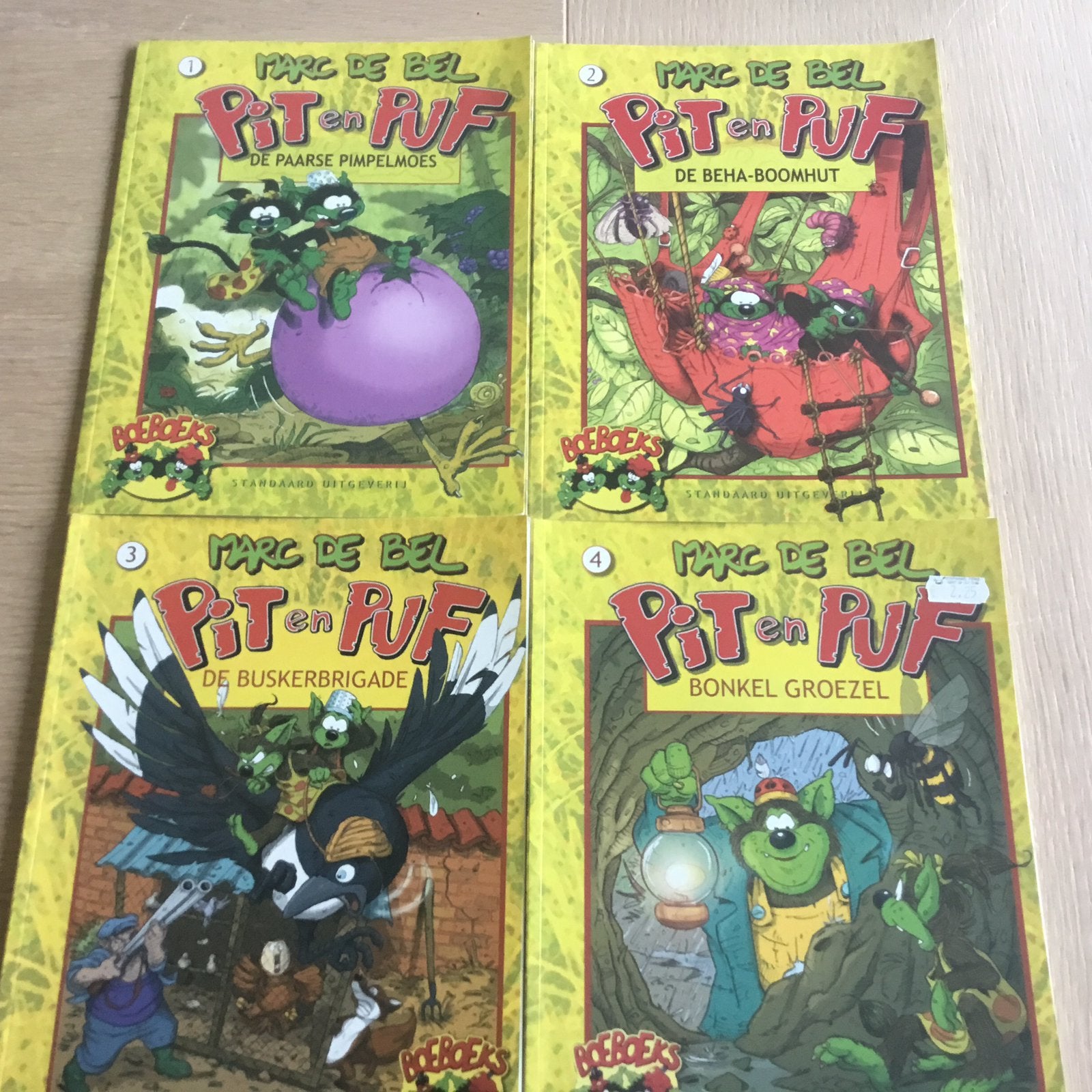 Marc De Bel: Pit en Puf nummers 1-4, Boeken, Ophalen, Zo goed als nieuw