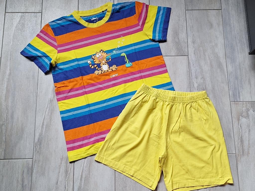 ★ M152 - Woody zomer pyjama thema tijger, Garçon, Enlèvement ou Envoi, Vêtements de nuit ou Sous-vêtements, Utilisé