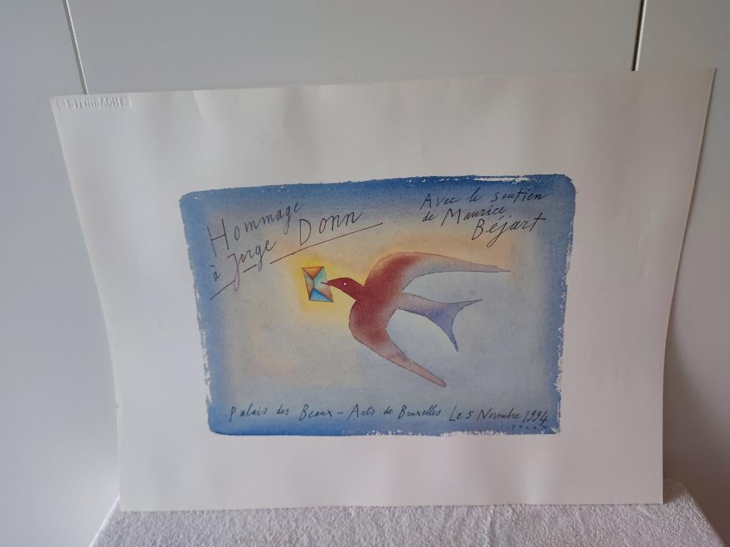 Folon Hommage aan Jorge Donn — Maurice Béjart, Ophalen of Verzenden