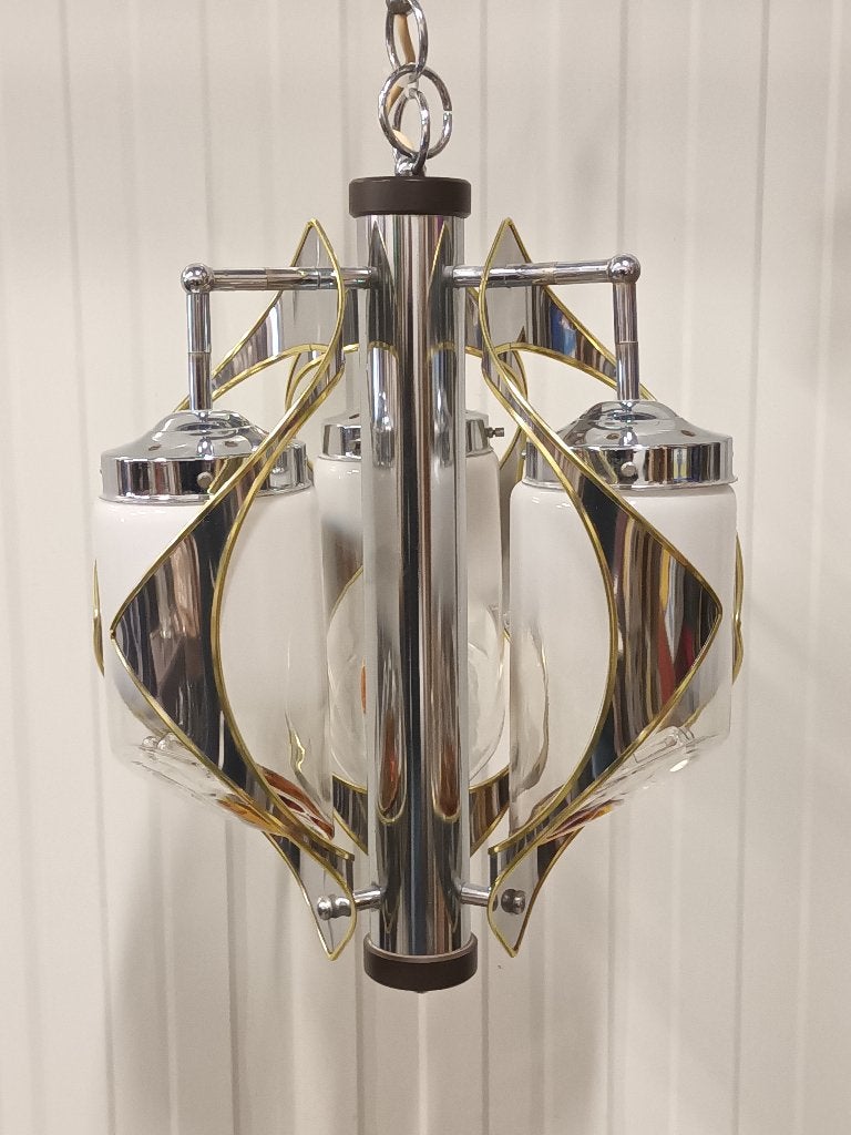 Lampe suspendue en verre de Murano Space Age — Italie 1970, Verre, Enlèvement
