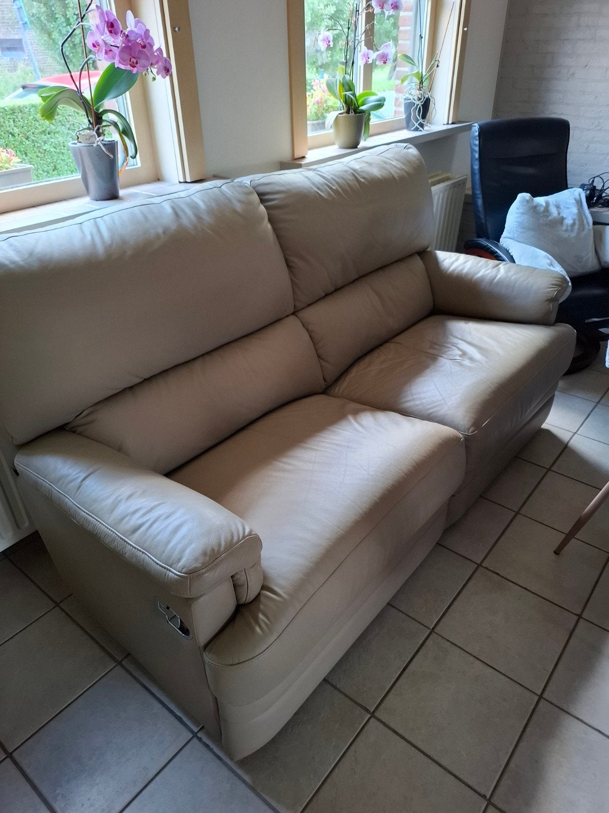 salon 3+2 zit relax, Ophalen, Zo goed als nieuw, Leer