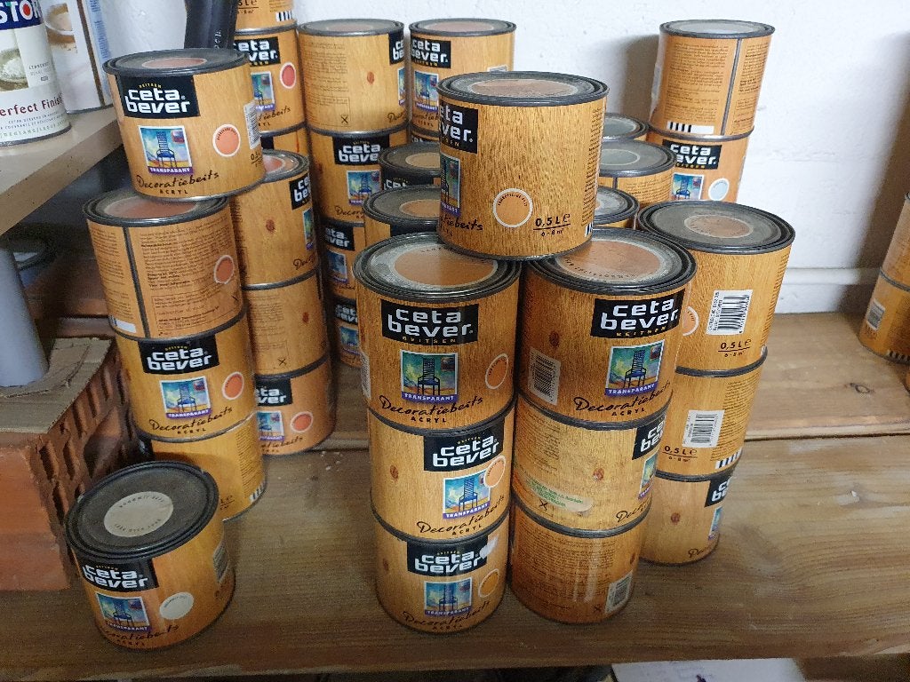 Houtbeits ceta bever, Bricolage & Construction, Peinture, Vernis & Laque, Neuf, Moins de 5 litres, Autres couleurs, Enlèvement