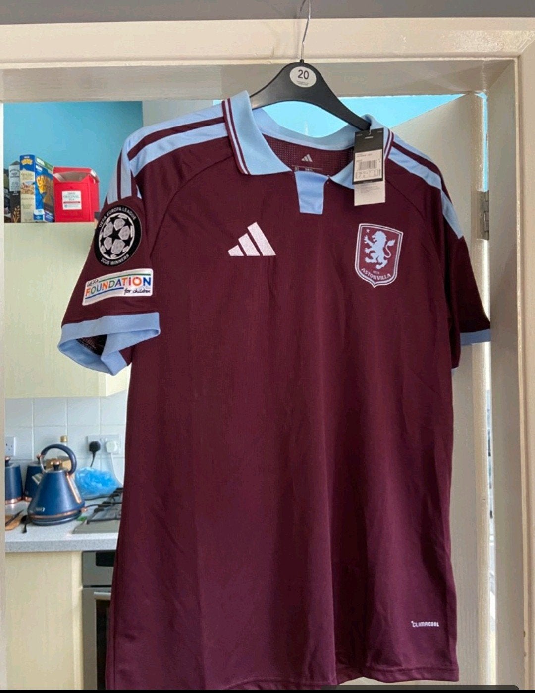 Aston Villa Voetbal Thuisshirt Origineel Nieuw 2026, Envoi