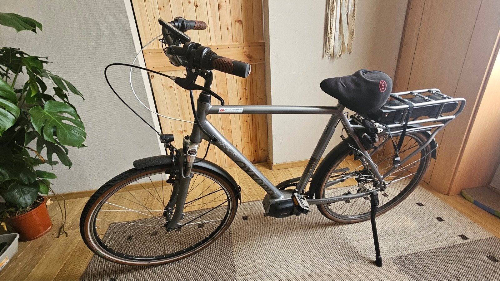 Elektrische herenfiets Oxford Brighton e-bike, Zo goed als nieuw, 59 cm of meer, 50 km per accu of meer, Ophalen