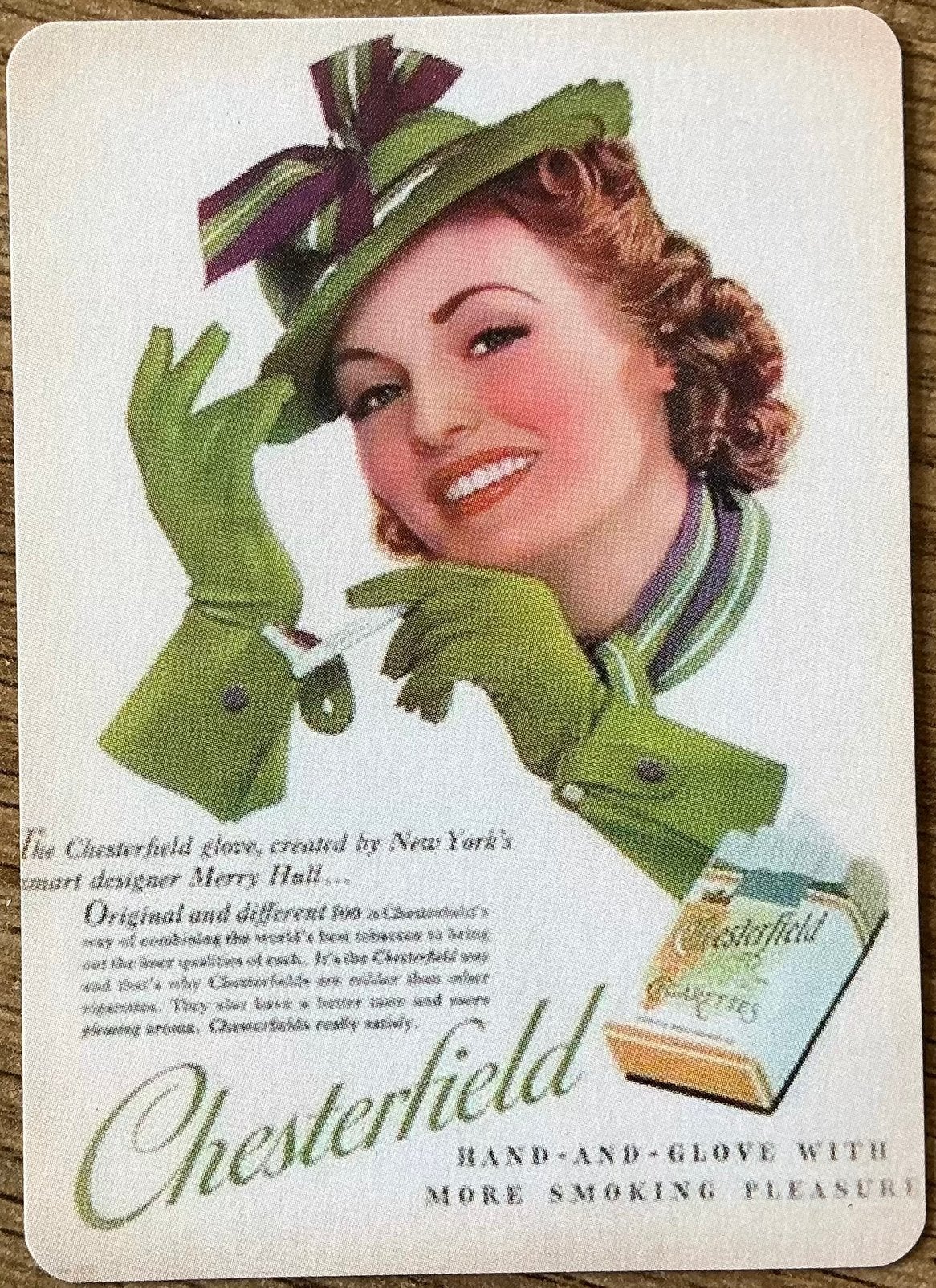 CIGARETTES Spock CHESTERFIELD, Enlèvement ou Envoi, Comme neuf, Carte(s) à jouer
