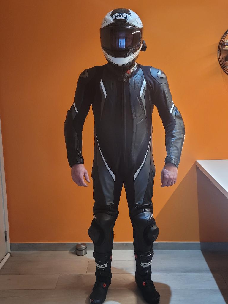1 delig lederen motorpak Dainese en Sidi Rex Racelaarzen, Motoren, Kleding | Motorkleding, Dainese, Heren, Ophalen of Verzenden