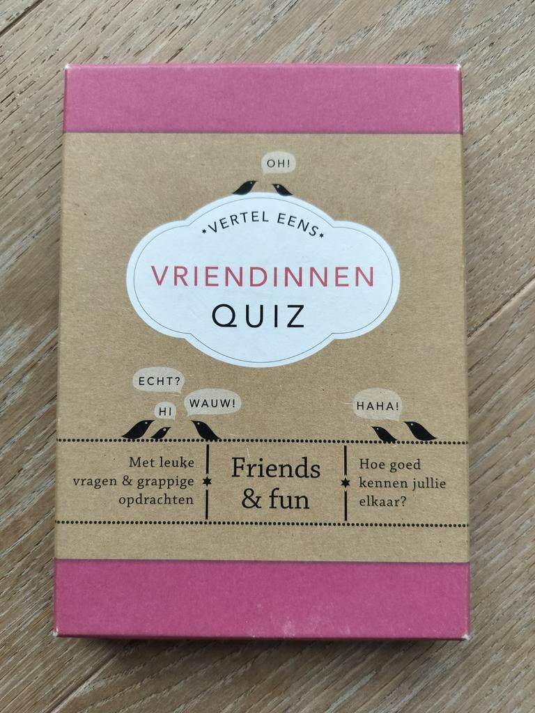 Kaartspel Elma van Vliet - Vertel Eens Vriendinnen Quiz, Hobby en Vrije tijd, Ophalen of Verzenden