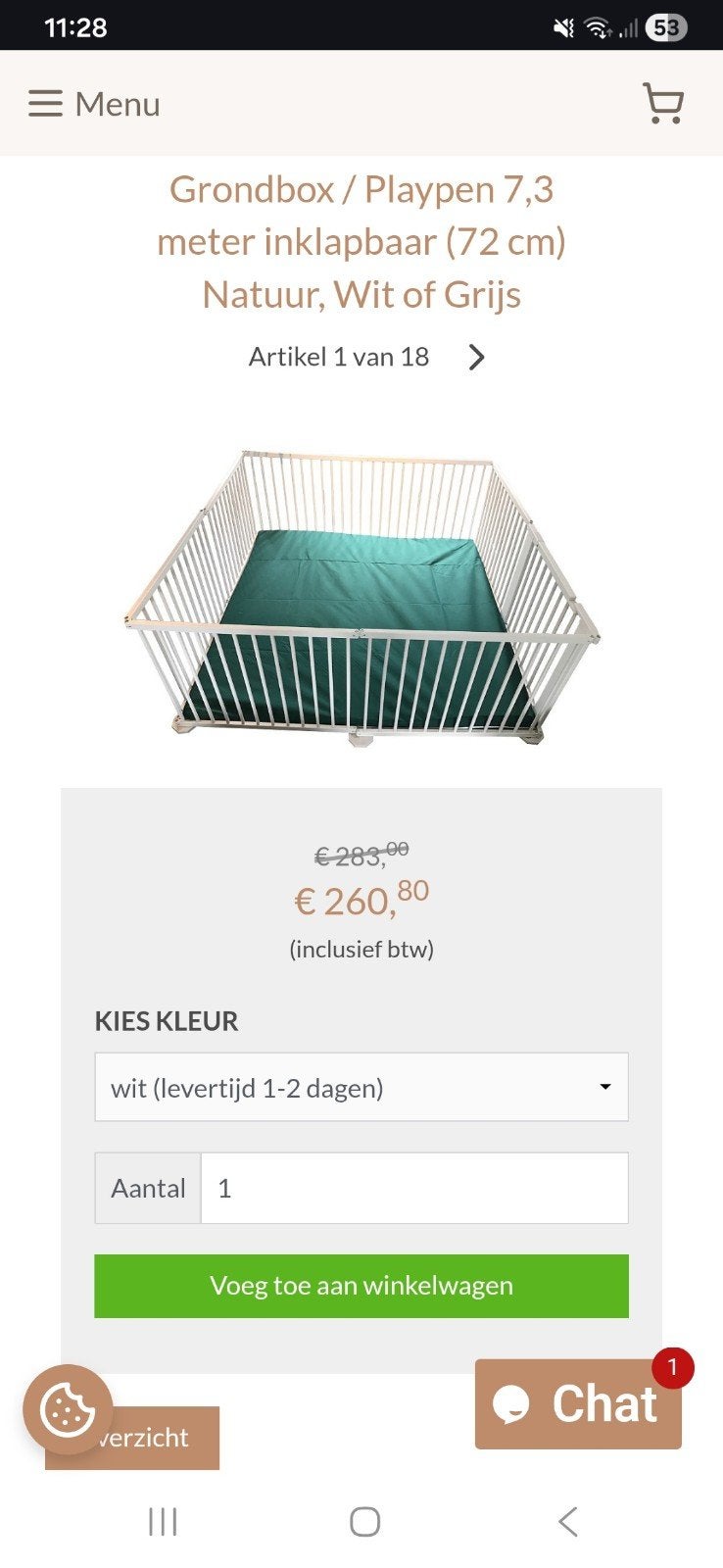 Grondpark, Kinderen en Baby's, Ophalen, Zo goed als nieuw