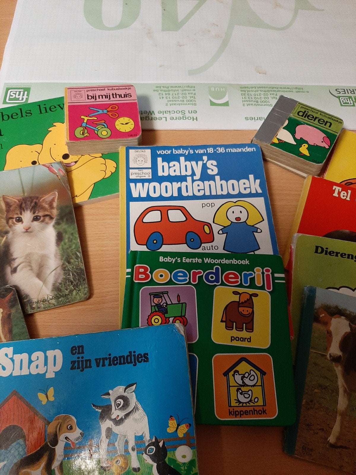 12 boekjes peuters kind, Ophalen