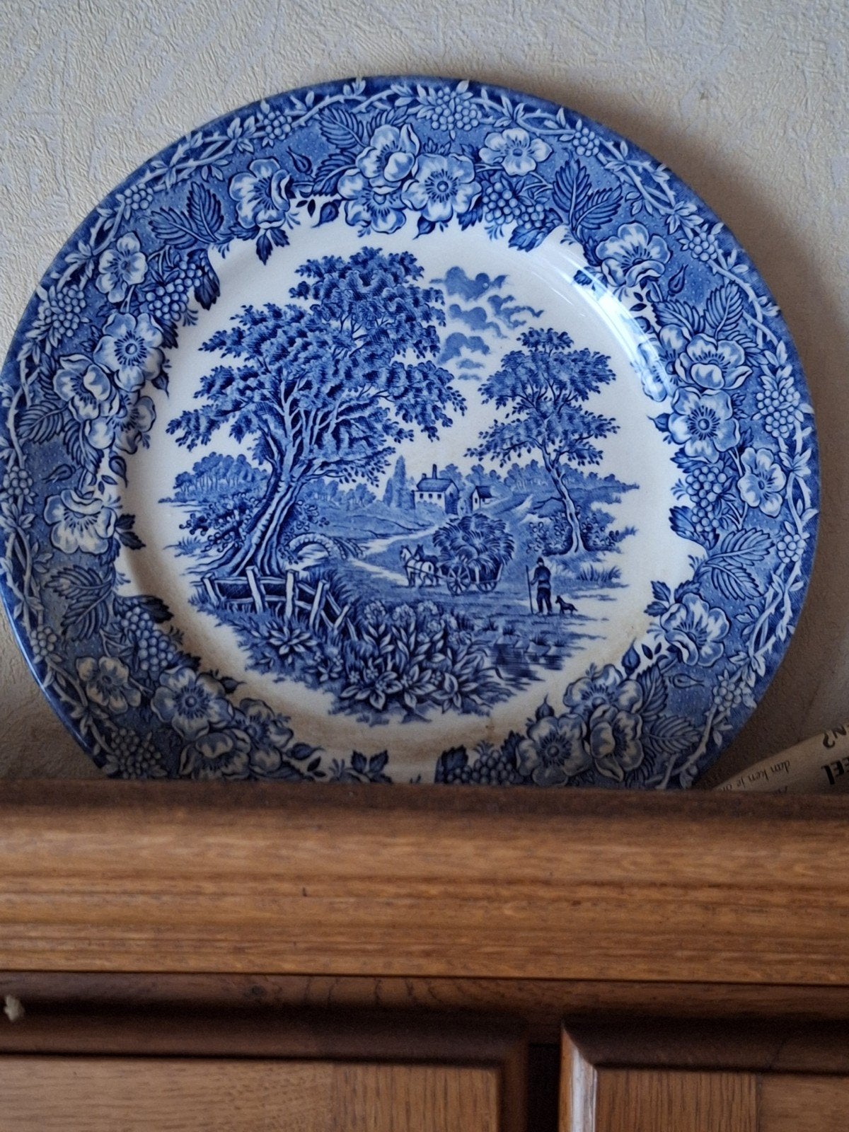 Sierborden blauw wit, Ophalen